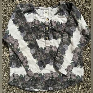 Kate Quinn Floral Cotton Blouse, size 5